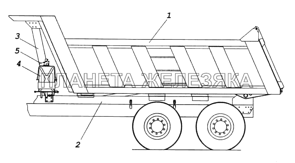 Самосвальная установка КамАЗ-6522