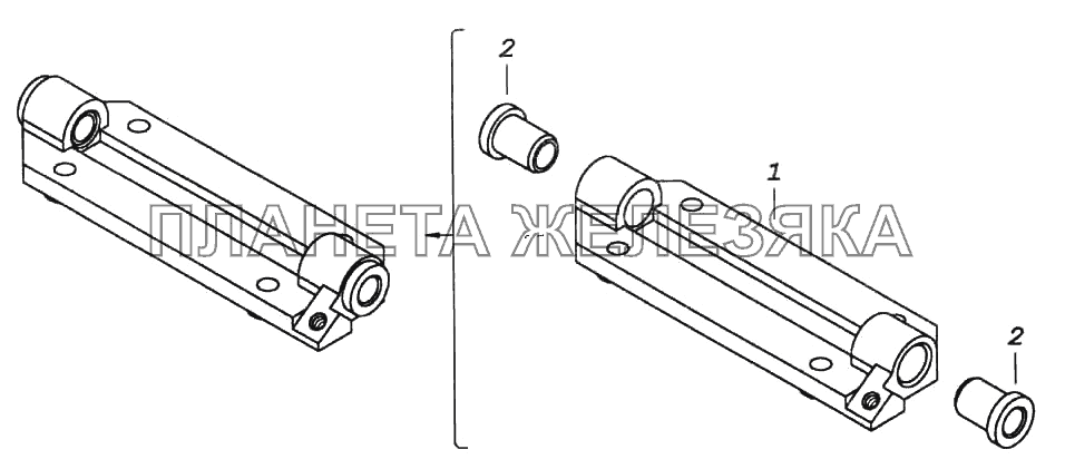 Кронштейн вала привода КамАЗ-6522