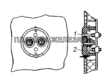 53205-3723005 Установка розетки переносной лампы КамАЗ-65226