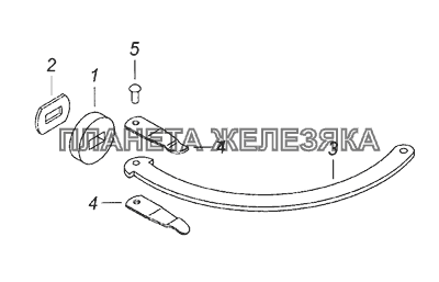 5320-6106083 Ограничитель двери КамАЗ-65226