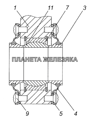 65222-3401091 Сошка с подшипником КамАЗ-65226