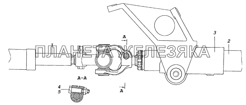 6522-3444006-99 Рулевая колонка с карданным валом КамАЗ-65226