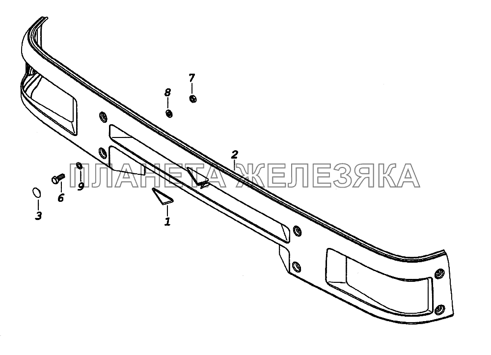 Установка панели фар КамАЗ-65226