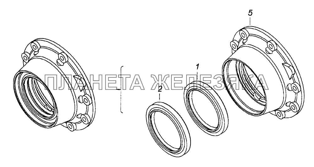 Крышка подшипника КамАЗ-65226