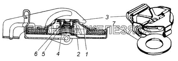 Пробка топливного бака в сборе КамАЗ-6540