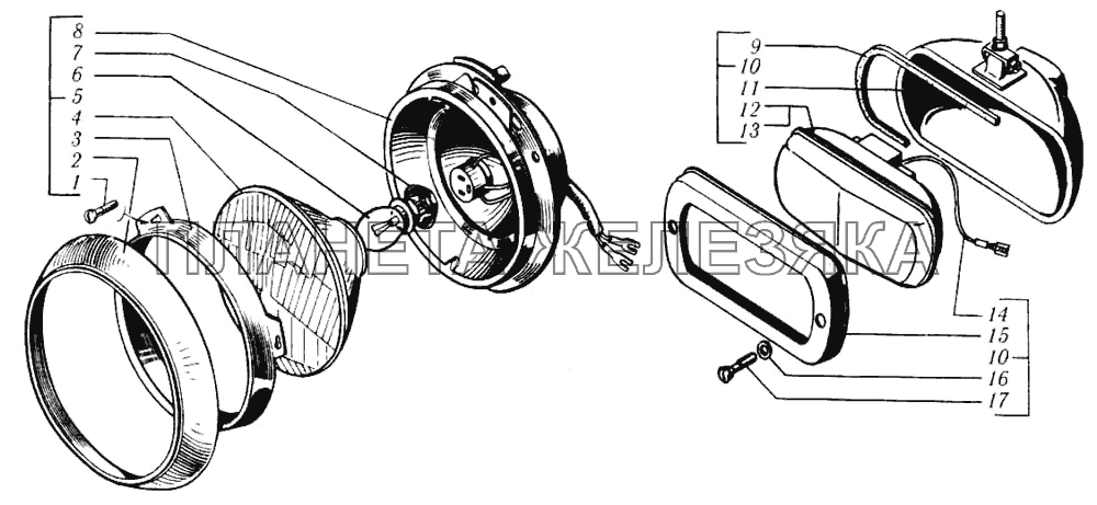 Фары КрАЗ-6510