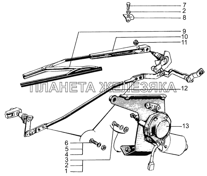 Стеклоочиститель КрАЗ-7133H4