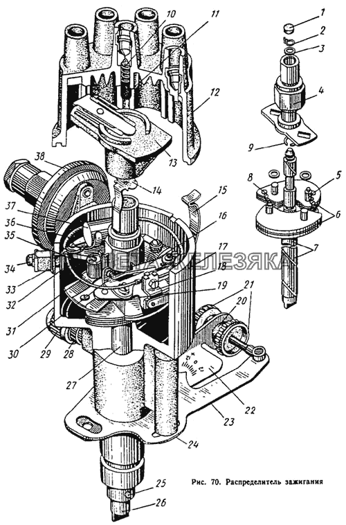 Распределитель зажигания ЛиАЗ 677