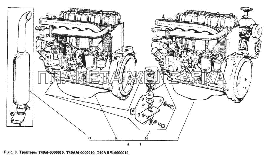 Дизели Д144-0000100-34, Д144-0000100-38 Т-40М