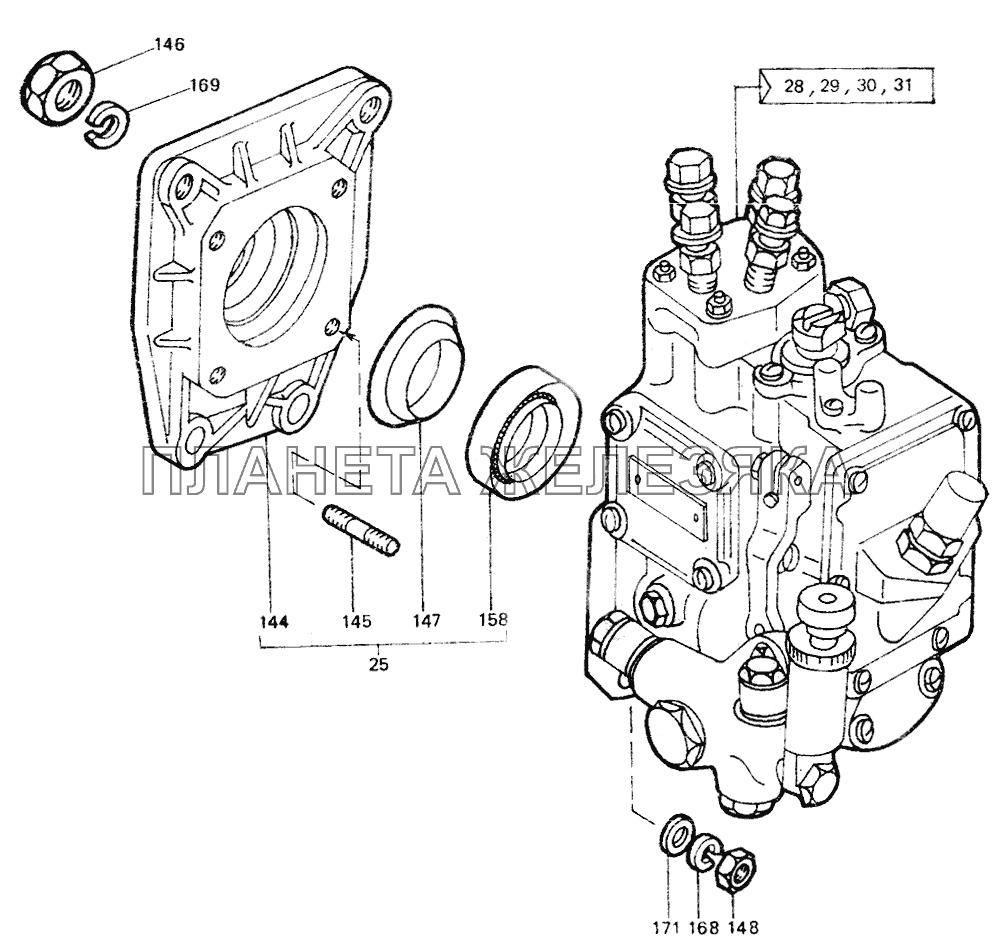 Насос топливный ЛТЗ-55