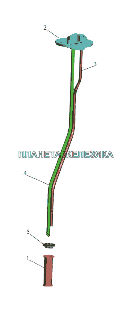 Топливозаборник 4370-1105014-010 МАЗ-437043 (Зубренок)