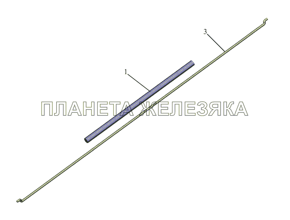 Привод 64221-8109119 МАЗ-437043 (Зубренок)