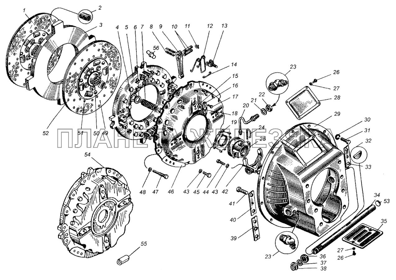 Сцепление ЯМЗ-236К МАЗ-504В