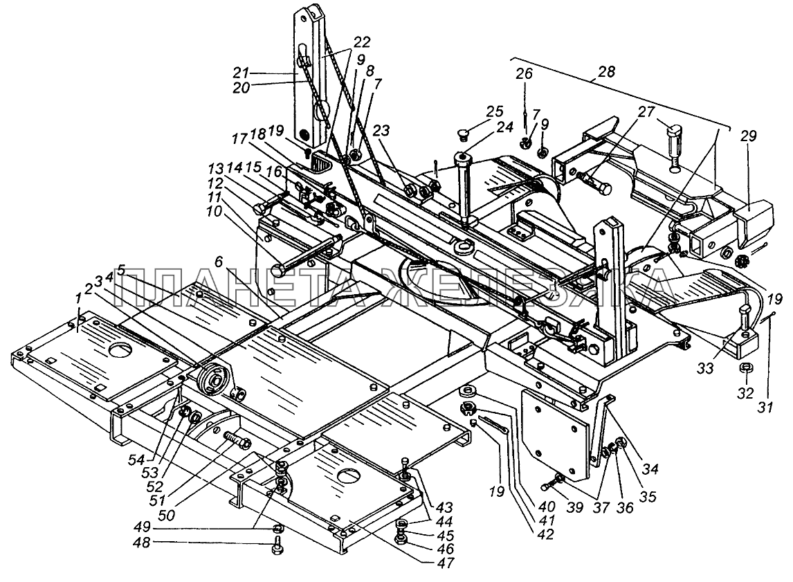 Рама лесовозного оборудования, рамка, коник МАЗ-509А МАЗ-504В