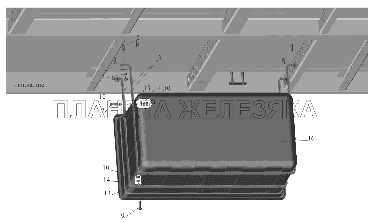 Установка ящика 530905-8500009 МАЗ-530905