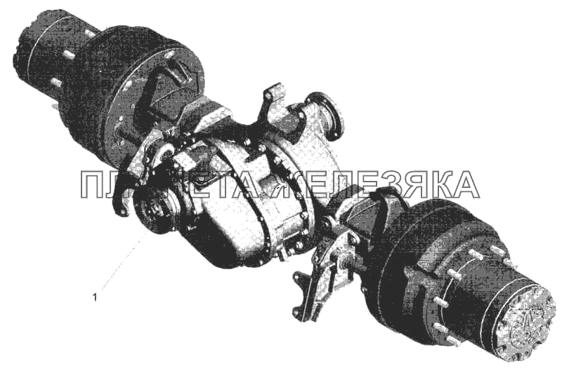 Мост средний автомобилей МАЗ-630308, МАЗ-630305, МАЗ-630303 МАЗ-5336