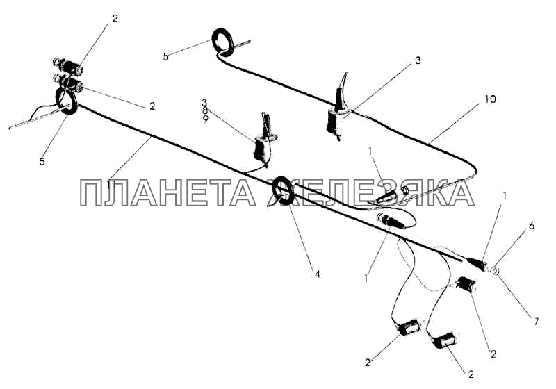 Установка датчиков на шасси МАЗ-5336