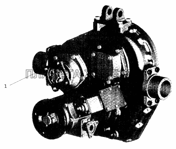 Центральный редуктор отбора мощности автомобилей МАЗ-630305, МАЗ-533702 МАЗ-5336