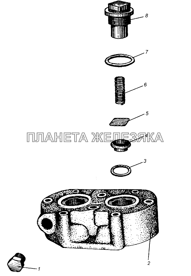 Головка компрессора МАЗ-5429