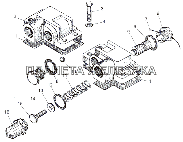 Клапан первой передачи и заднего хода МАЗ-543 (7310)