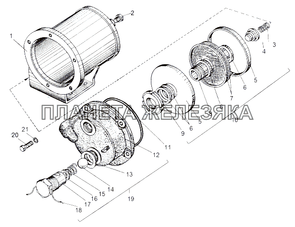 Фильтр масляный 543-1716300-А МАЗ-543 (7310)