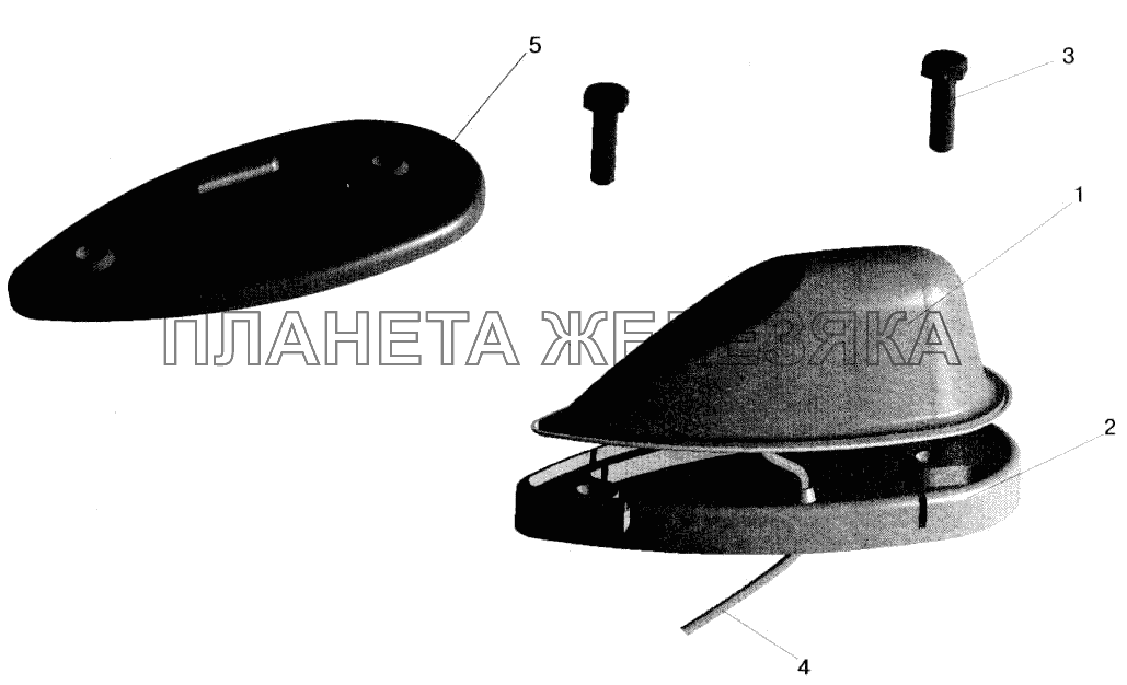 Установка фонарей автопоезда МАЗ-543202