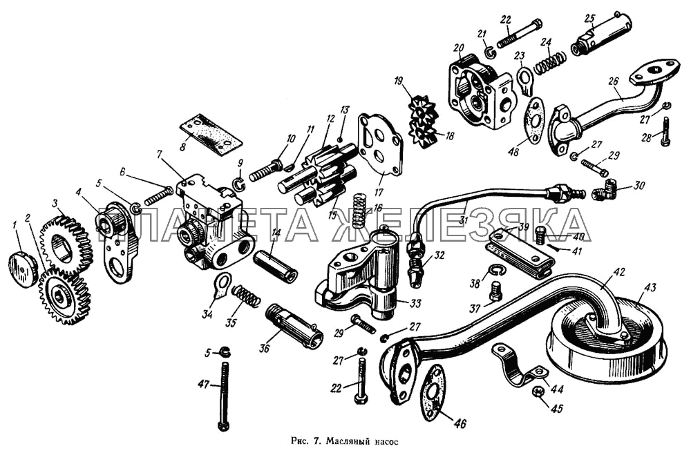 Масляный насос МАЗ-5433