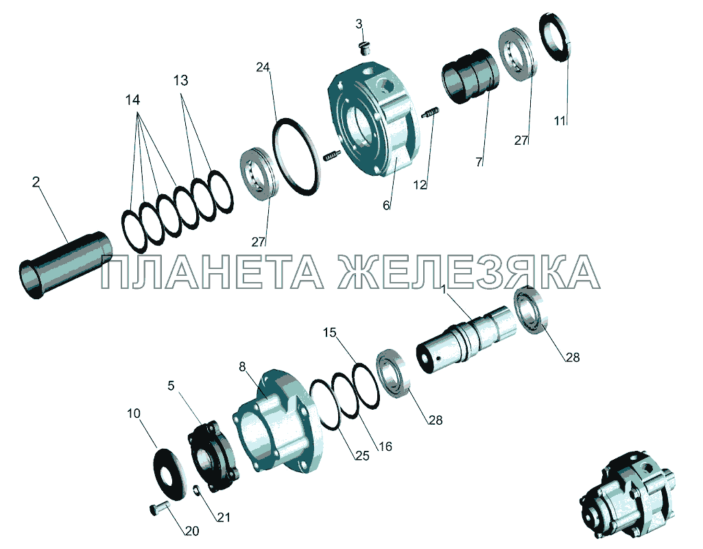 Распределитель 5336-3416010-01 МАЗ-5440B5