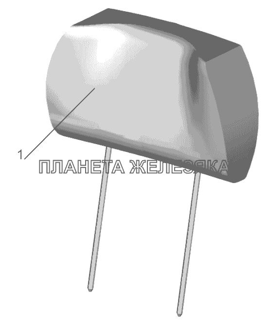Установка подголовника 6430-6800030 МАЗ-5440B9, 6430B9