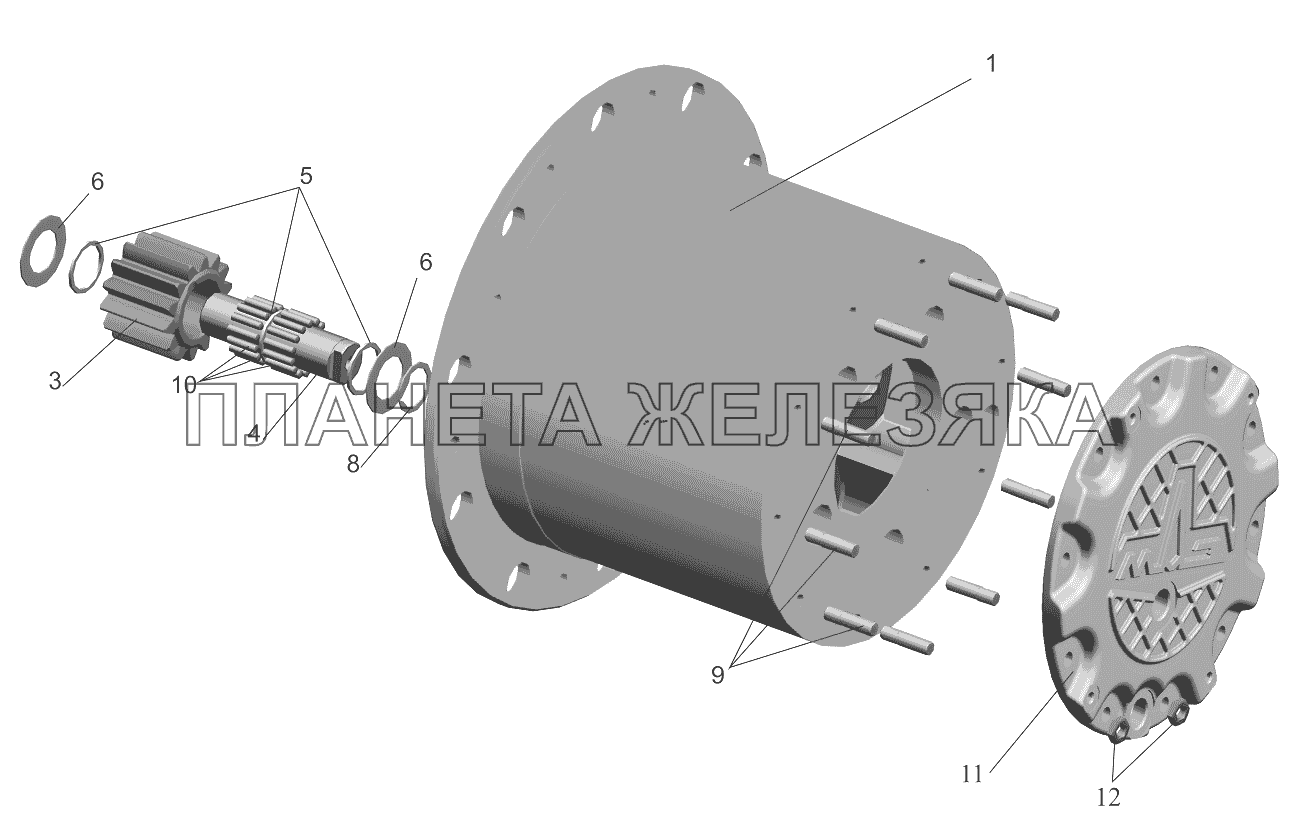 Корпус водила 5440-2405029-020 МАЗ-5440B9, 6430B9