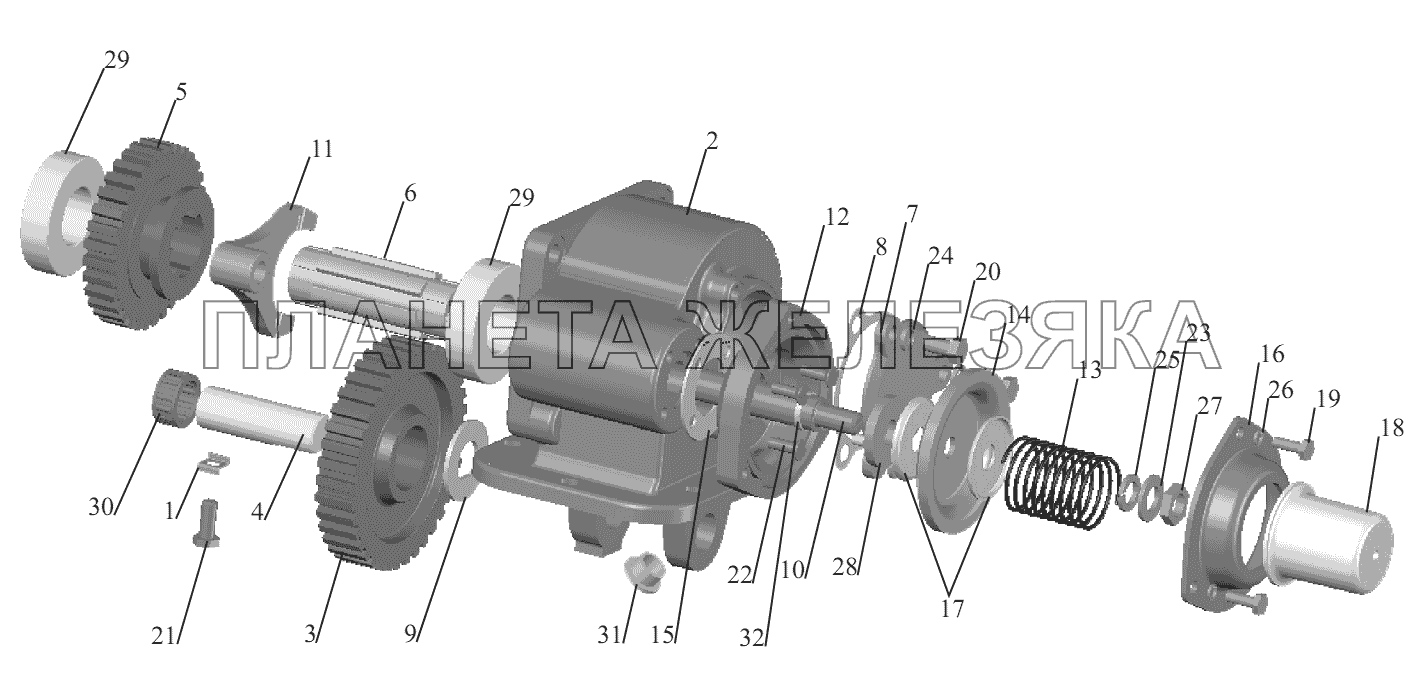 Коробка отбора мощности 503-4202010-Б МАЗ-551605