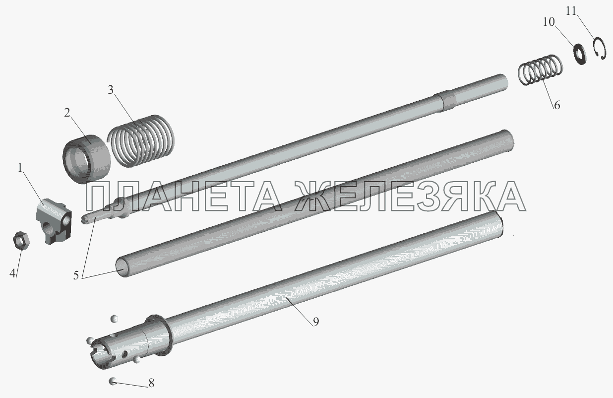 Механизм промежуточный 551639-1703325-001 МАЗ-551605