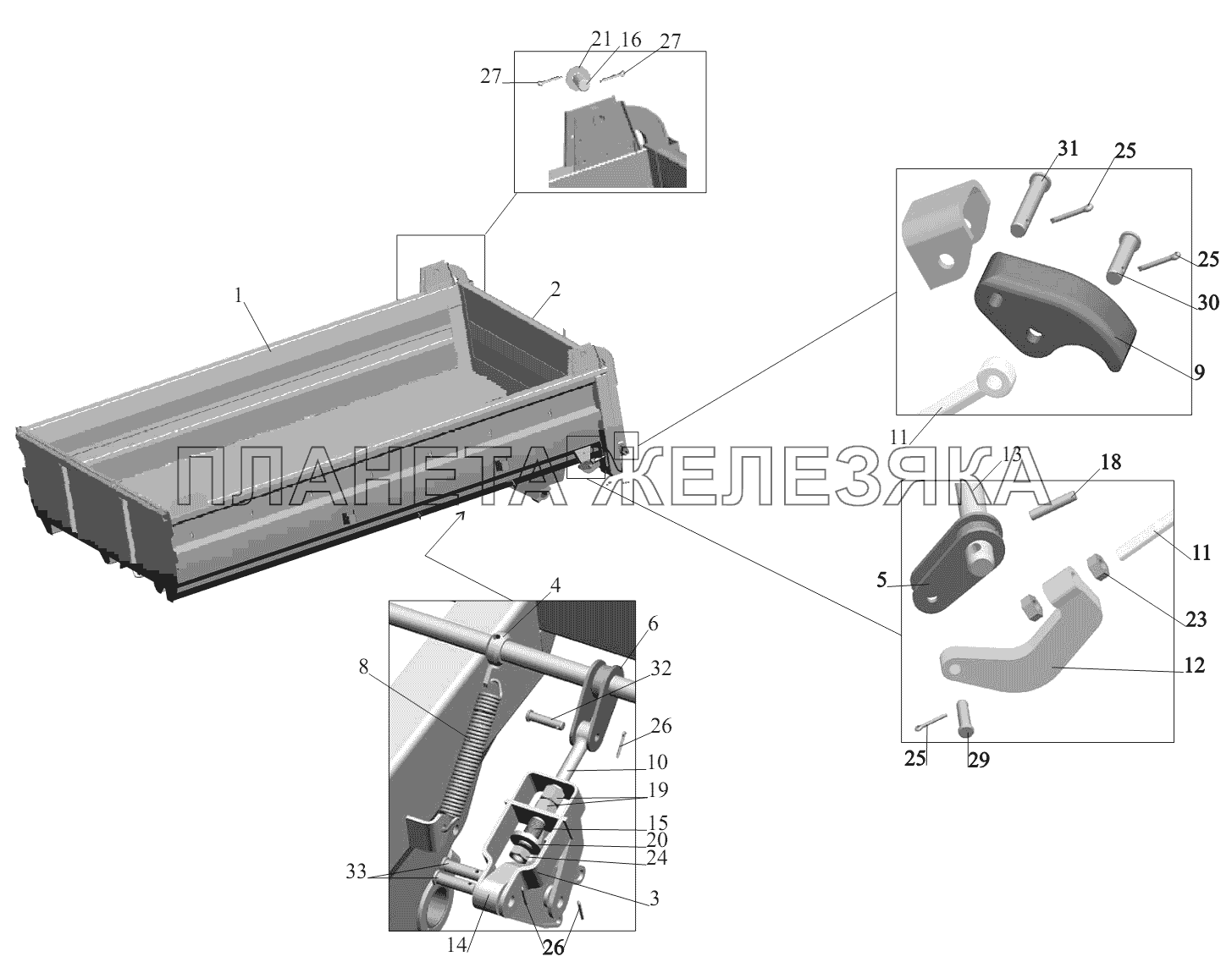 Платформа 5550-8500020 МАЗ-631236