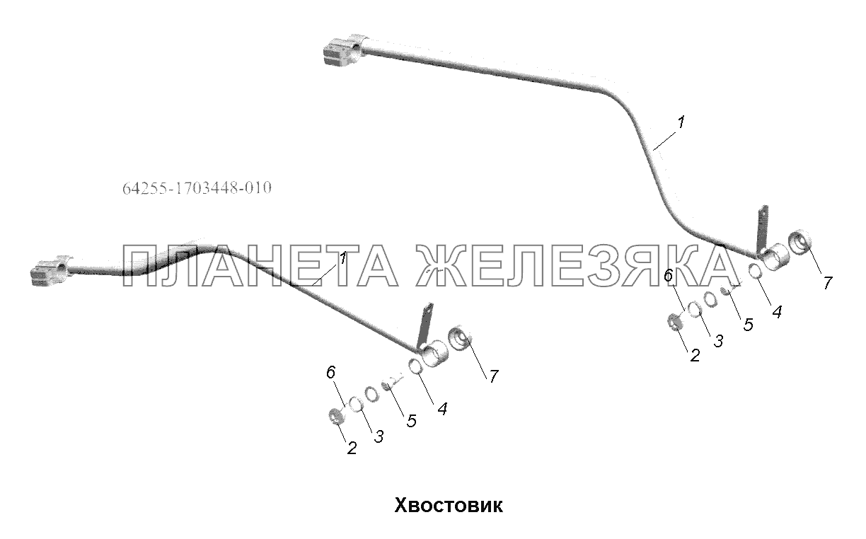 КПП\Хвостовик МАЗ-631705, 631708