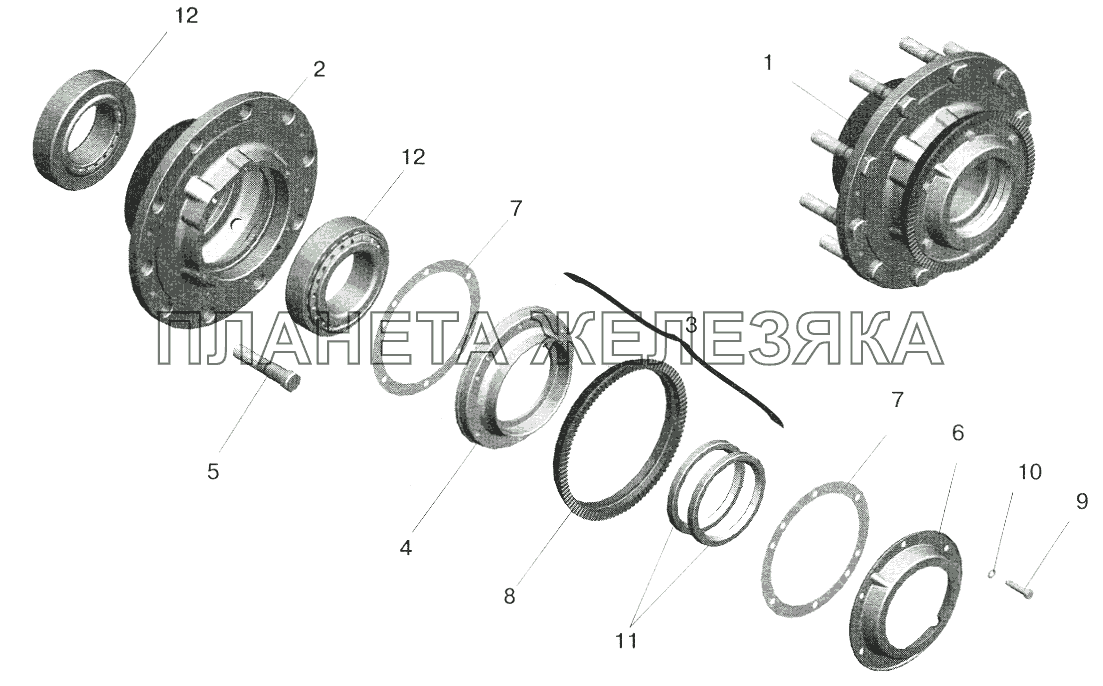 Ступица МАЗ-6422