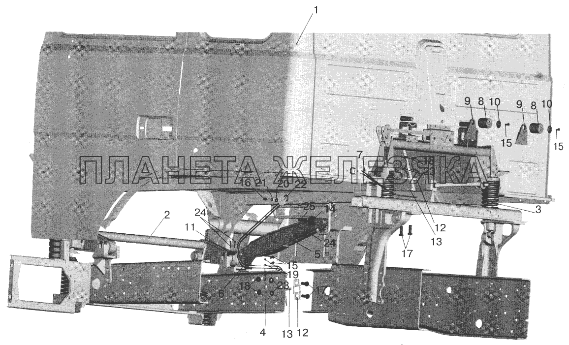 Установка большой кабины МАЗ-6422