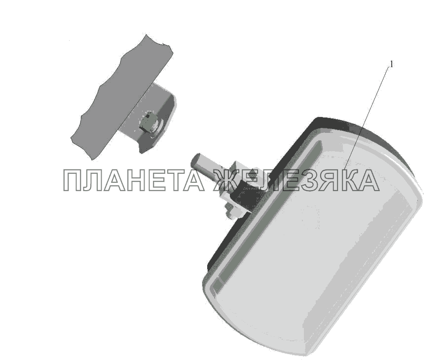 Установка противотуманной фары МАЗ-650108