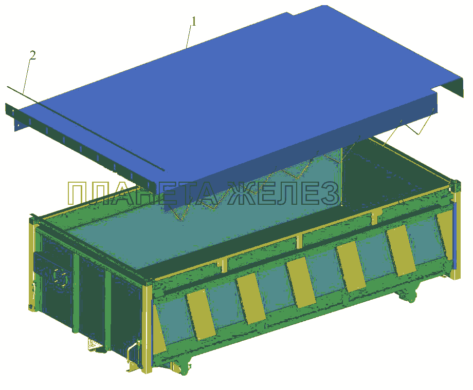 Установка тента 551605-8500004 МАЗ-650108