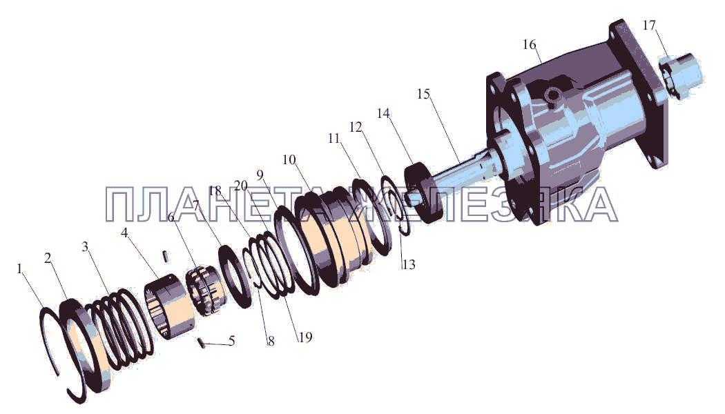 Коробка отбора мощности 64228-4202010 МАЗ-650108