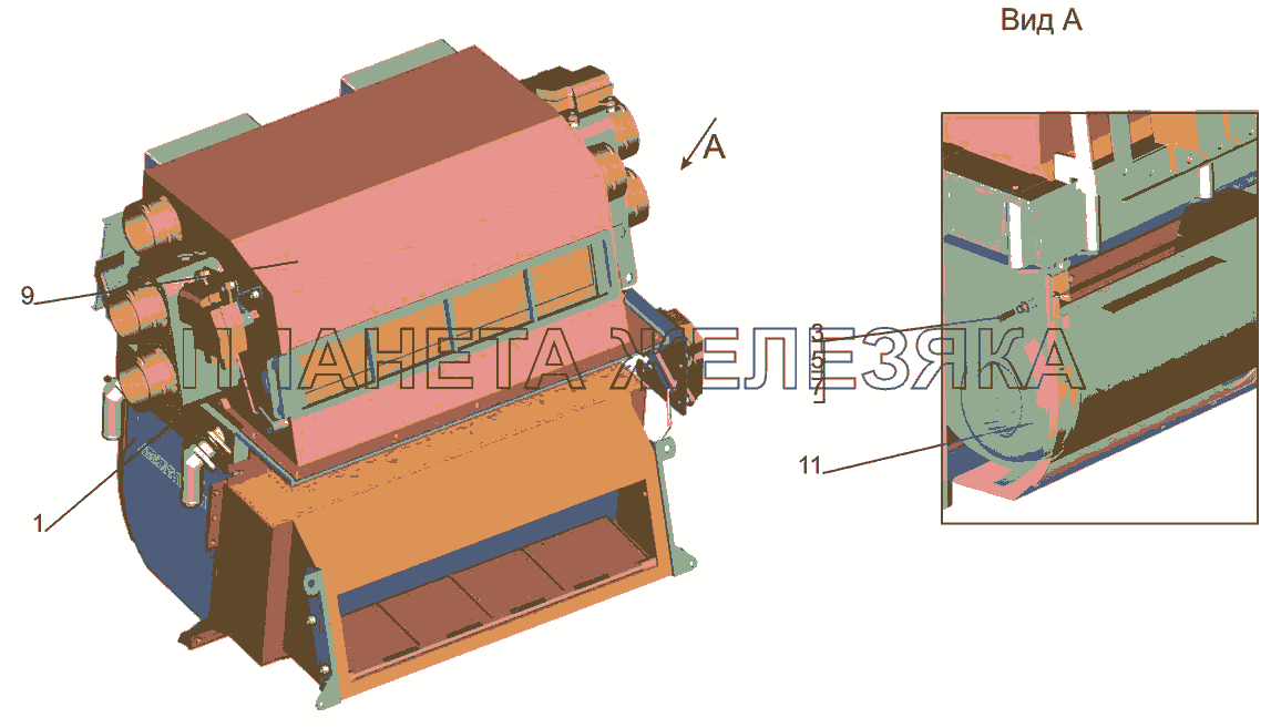 Отопитель 643008-8101010 МАЗ-6501B9