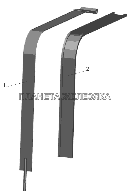 Хомут крепления бака 6430-1101110 МАЗ-6516V8-520 (6516V8-540)