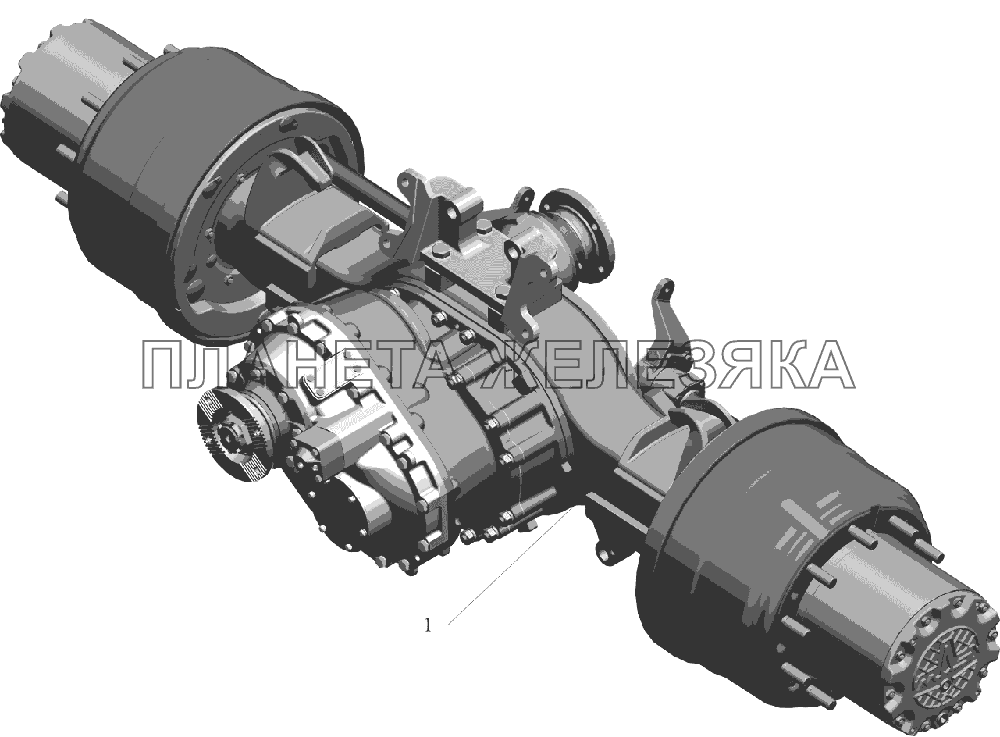 Мост средний МАЗ-6516V8-520 (6516V8-540)