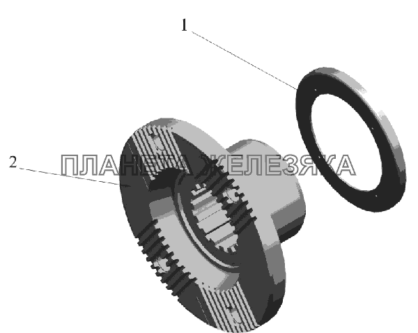 Фланец 54326-2402061-020 МАЗ-6516V8-520 (6516V8-540)