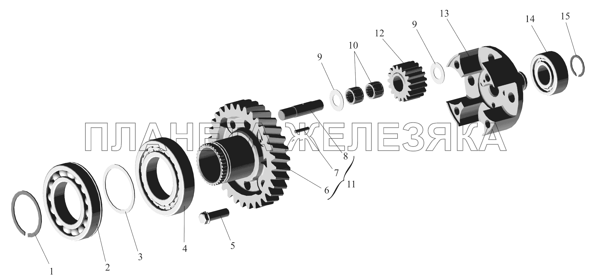 Коробка раздаточная. Дифференциал 55165-1830010 МАЗ-651705