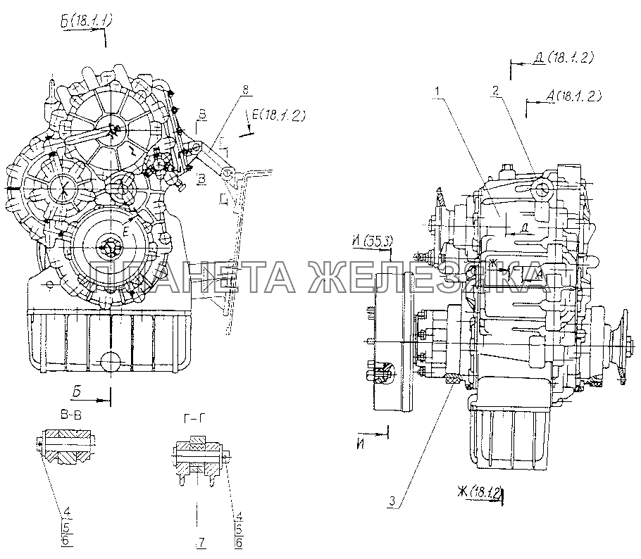 Раздаточная коробка МАЗ-74131