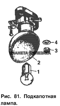 Подкапотная лампа Москвич-2137