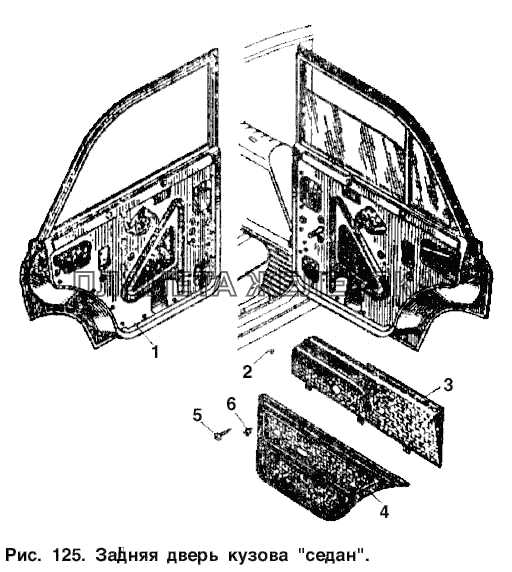 Задняя дверь кузова 