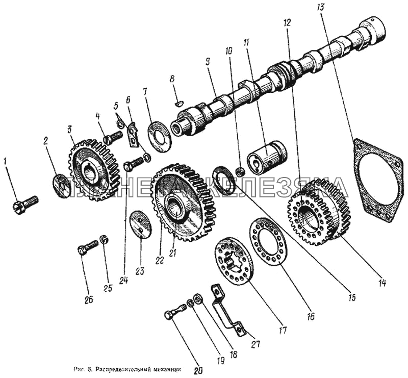 Распределительный механизм МТЗ-100