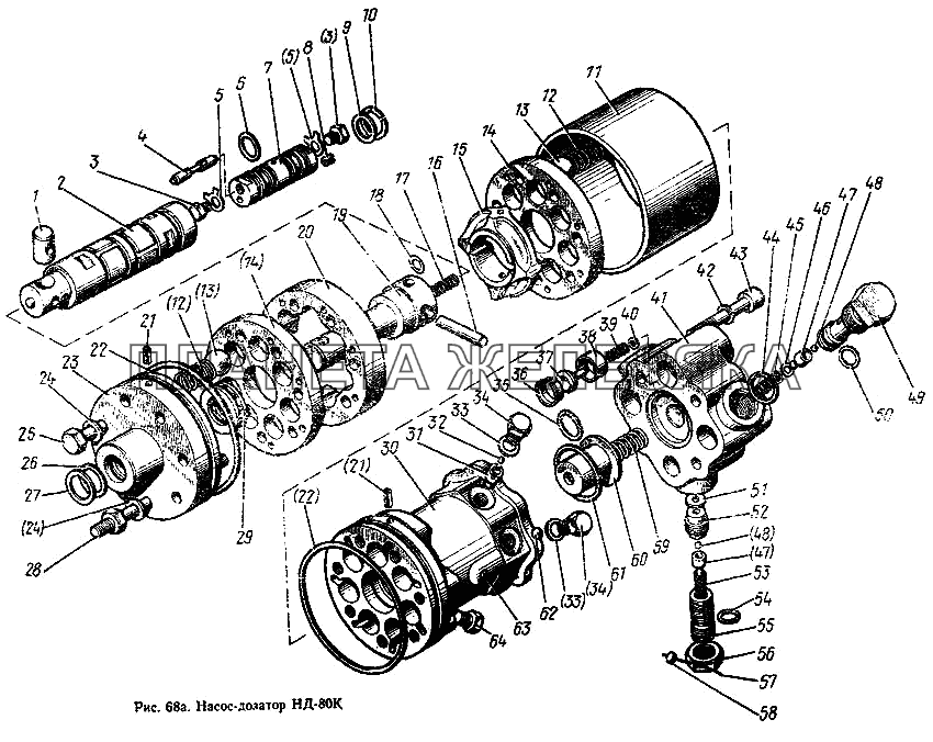 Насос-дозатор НД-80К МТЗ-100