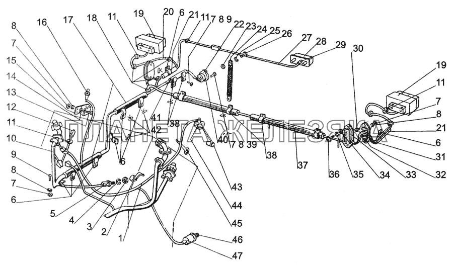 Переключатели, выключатели, электропровода МТЗ-1005